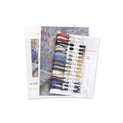Cross stitch kit "On the way home" 14*14 cm SNV-1009