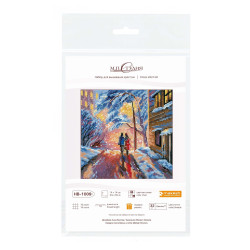 Cross stitch kit "On the way home" 14*14 cm SNV-1009