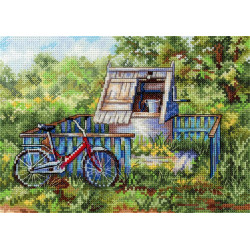 Cross stitch kit "Well water" 15*20 cm SNV-1008