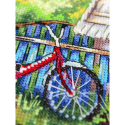 Cross stitch kit "Well water" 15*20 cm SNV-1008
