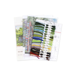 Cross stitch kit "Well water" 15*20 cm SNV-1008