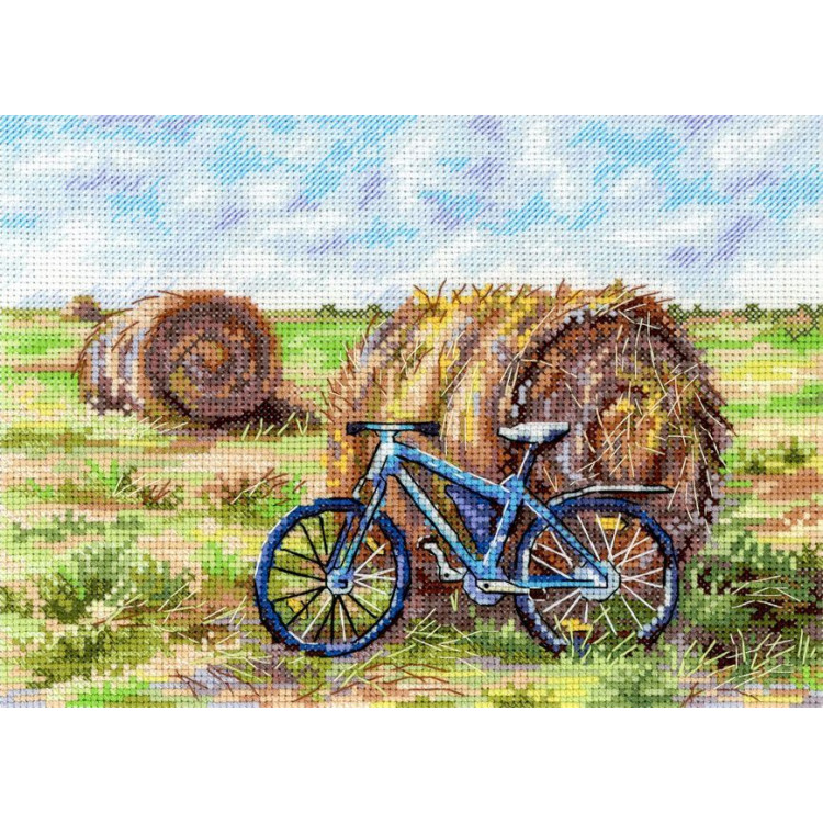 Cross stitch kit "The Journey of a Bicycle" 15*20 cm SNV-1007