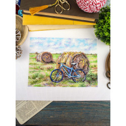 Cross stitch kit "The Journey of a Bicycle" 15*20 cm SNV-1007