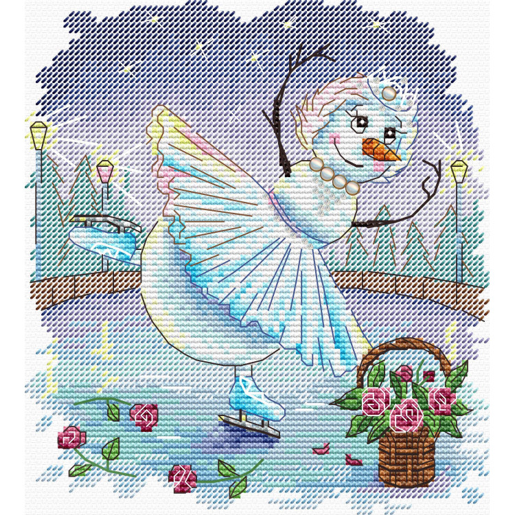 Cross stitch kit "Swan Lake" 17*15 cm SM-1253