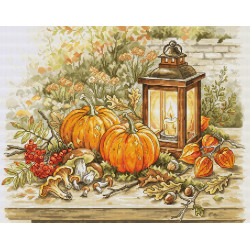 Cross Stitch Kit "Autumn by Lantern Light" 36x29 cm SBU5114