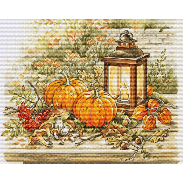 Cross Stitch Kit "Autumn by Lantern Light" 36x29 cm SBU5114