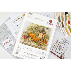 Cross Stitch Kit "Autumn by Lantern Light" 36x29 cm SBU5114