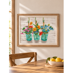 Flowers in Mason Jars D70-35378