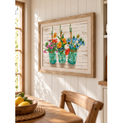 Flowers in Mason Jars D70-35378