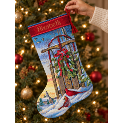 Christmas Sled Stocking  D08819