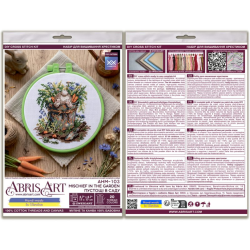 Cross-stitch kits - Mischief in the garden AAHM-103