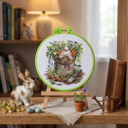 Cross-stitch kits - Mischief in the garden AAHM-103