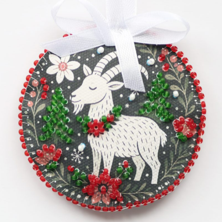 Decoration -Winter little goat AABT-E-006