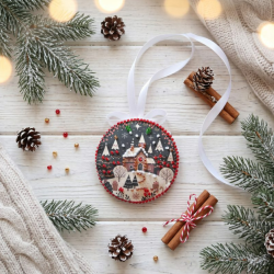 Decoration -Winter little goat AABT-E-006