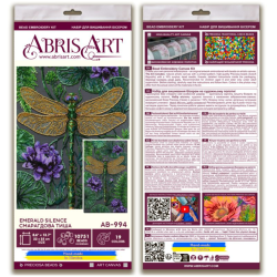 Main Bead Embroidery Kit -Emerald Silence AAB-994