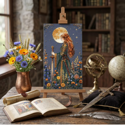 Main Bead Embroidery Kit -Moon Maiden AAB-990