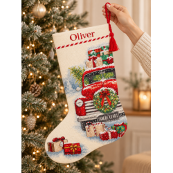 Santa's Truck Stocking D70-08986