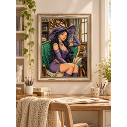 Cross stitch kit "Familiar's Favorite" 23 × 29 cm SLETIL9991
