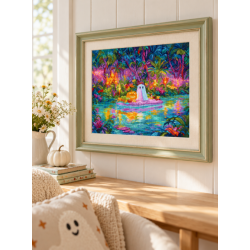 Kreuzstich-Set "Glow Ghost Cove" 36x29 cm SLETIL9989