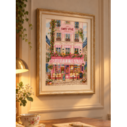 Kreuzstich-Set "Süße Pariser Straße" 19x27 cm SLETIL9988