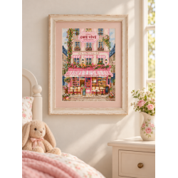 Kreuzstich-Set "Süße Pariser Straße" 19x27 cm SLETIL9988