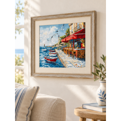 Cross stitch kit "Harbor Breeze" 24x20 cm SLETIL9986