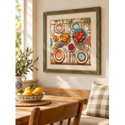 Cross stitch kit "Mediterranean Table" 31.75 × 31.75 cm AVA-P139