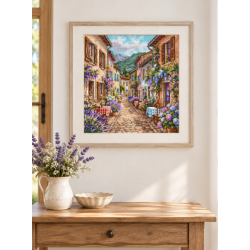 Cross stitch kit "A Stroll Through Provence" 31.75 × 31.75 cm AVA-P141