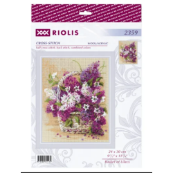 Basket of Lilacs 24x30 cm SR2359