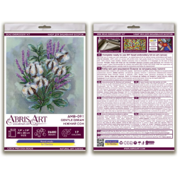 Midi Bead Embroidery Kit on Art Canvas "Gentle dream" AAMB-091