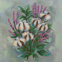 Midi Bead Embroidery Kit on Art Canvas "Gentle dream" AAMB-091