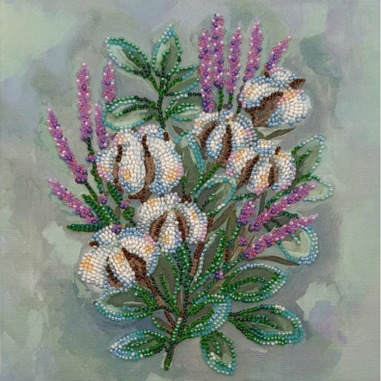 Midi Bead Embroidery Kit on Art Canvas "Gentle dream" AAMB-091
