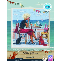 Cross-stitch kits "Holiday by the sea" 21,5 x 23 cm RTOM1104