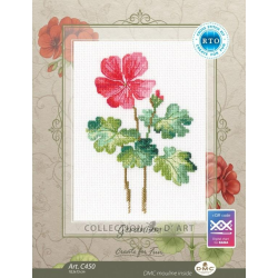 Cross-stitch kit "Geranium" 10,5*15 cm RTOC450