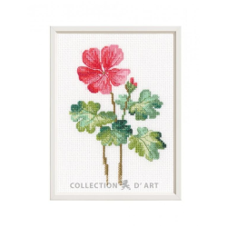 Cross-stitch kit "Geranium" 10,5*15 cm RTOC450