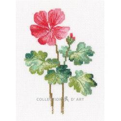 Cross-stitch kit "Geranium" 10,5*15 cm RTOC450