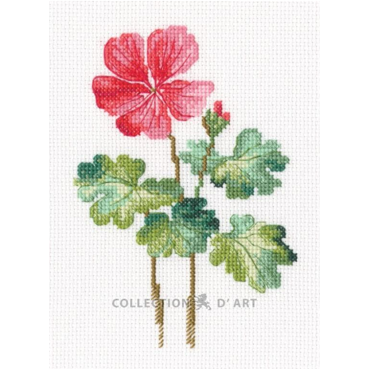 Cross-stitch kit "Geranium" 10,5*15 cm RTOC450