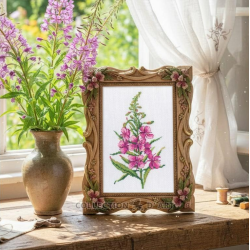 Cross-stitch kit "Fireweed" 11,5*19,5 cm RTOC452