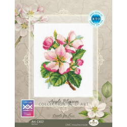 Cross-stitch kit "Apple Blossom" 10*13 cm RTOC453