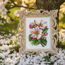 Cross-stitch kit "Apple Blossom" 10*13 cm RTOC453