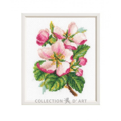Cross-stitch kit "Apple Blossom" 10*13 cm RTOC453