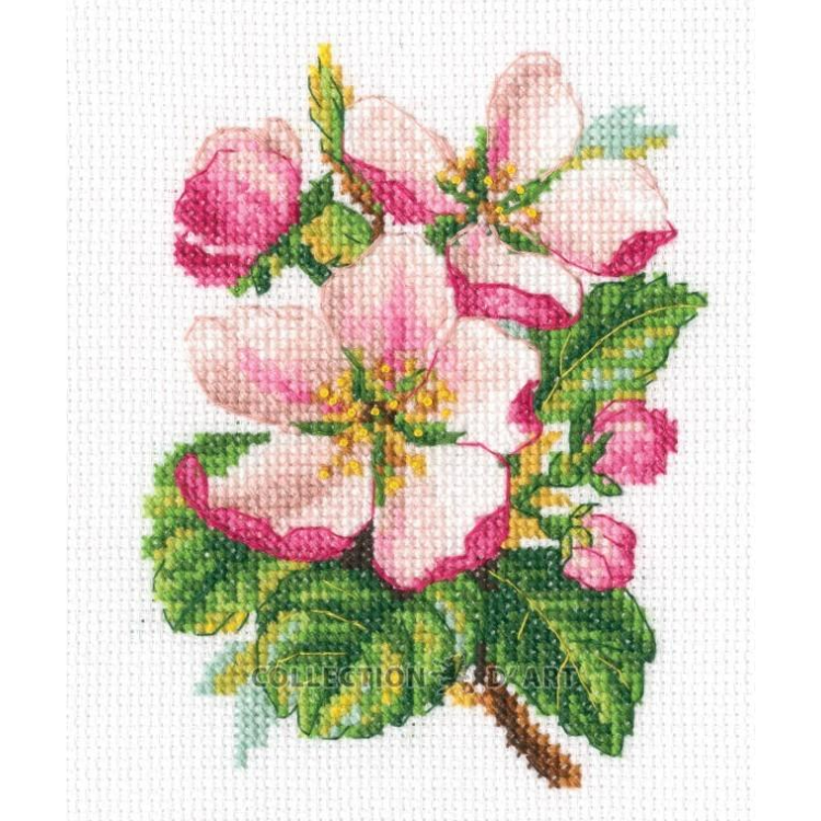Cross-stitch kit "Apple Blossom" 10*13 cm RTOC453