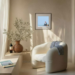 Cross-stitch kit "Old man by the sea" 24,5 x 24,5 cm RTOM1105