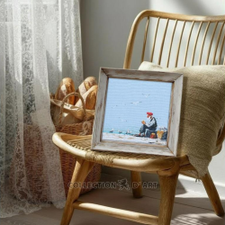 Cross-stitch kit "Old man by the sea" 24,5 x 24,5 cm RTOM1105