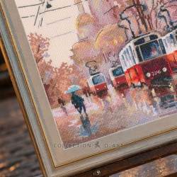Cross-stitch kit "Rainy city" 22*25,5 cm RTOM1122