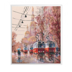 Cross-stitch kit "Rainy city" 22*25,5 cm RTOM1122