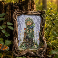 Cross-stitch kit "Keeper of forest secrets" 20*29 cm RTOM1121