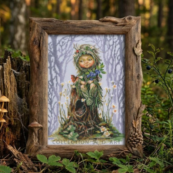 Cross-stitch kit "Keeper of forest secrets" 20*29 cm RTOM1121