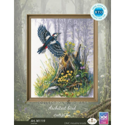 Cross-stitch kit "Architect bird" 21*27 cm RTOM1119
