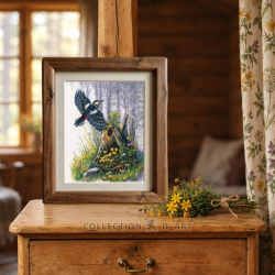 Cross-stitch kit "Architect bird" 21*27 cm RTOM1119